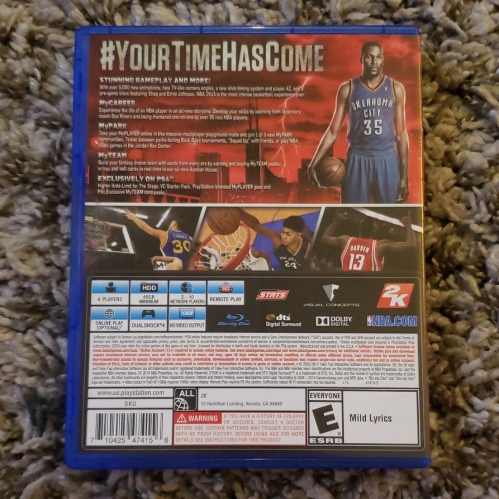 NBA 2k15 for Playstation 4 - Picture 2 of 5